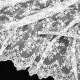 Destock 1m tissu dentelle broderie tulle extra fin brodé souple écru largeur 1639cm