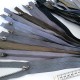 Destock 10 fermetures glissière zip séparable multicolore longueur 50-72cm