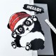 Destock transfert textile thermocollant applique panda taille 22x17cm