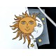 Destock transfert textile thermocollant applique soleil et lune taille 27x29cm
