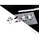 Destock transfert textile thermocollant applique panda sport taille 22x9cm