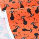 Tissu américain patchwork-le chat salive à la nuit d'Halloween x 50cm
