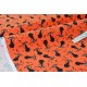 Tissu américain patchwork-le chat salive à la nuit d'Halloween x 50cm