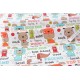 Tissu américain patchwork-les mignons chiens-best friend x 50cm