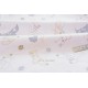 Tissu flanelle coton extra-doux petits chiens fond rose pale x 50cm 