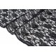 Tissu dentelle en polyester noir x 50cm 