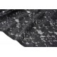 Tissu dentelle lourd lingerie fluide extensible noir-coupon 145x150cm 