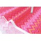 Tissu américain patchwork-zigzag chevron ton rose x 50cm 