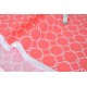 Tissu américain patchwork-motif géométrique blanc fond rose x 50cm 