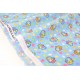 Tissu américain patchwork-Thème Pâques panier aux œufs multicolores argenté x 50cm 