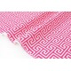 Tissu américain patchwork-motif géométrique rose fond blanc x 50cm 
