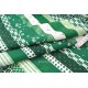 Tissu Japonais coton dobby traditionnel géométrique ton vert x 50cm 