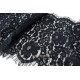 1.5M tissu bord en dentelle de calais festonnés noir largeur 37cm 