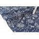 Tissu japonais coton motif traditionnel fond marine x 50cm 