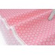 Tissu américain coton premium soyeux fluide géométrique graphique pois rose ton sur ton x 50cm 