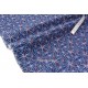 Tissu japonais coton raide imprimé étoiles asanoha fond marine x50cm 