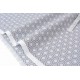 Tissu américain style japonais imprimé géométrique gris clair x 50cm 