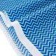 Tissu américain géométrique chevron zig zag marine turquoise x 50cm 