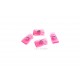 4 pièces Epingle couture plastique couleur rose taille 18x33mm 