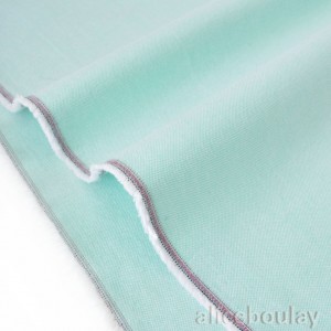 Tissu oxford coton tissé teint couleur vert glacier x 50cm 