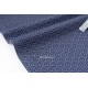 Tissu japonais coton doux motif traditionnel vagues Seigaiha gris marine x 50cm 