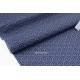 Tissu japonais coton doux motif traditionnel vagues Seigaiha gris marine x 50cm 