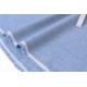 Tissu coton extra doux tissé teint gris couleur bleuté chiné x 50cm 