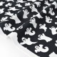 Tissu américain Thème Halloween fantôme sur fond noir x 50cm 