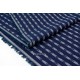 Tissu japonais coton doux tissé teint motif traditionnel flèche réversible x 50cm 