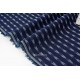 Tissu japonais coton doux tissé teint motif traditionnel flèche réversible x 50cm 