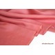 Tissu lin fluide avec reflet rose capucine x 10cm