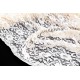 Tissu dentelle de lingerie doux fluide extensible couleur ivoire x 50cm 
