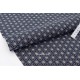 Tissu japonais coton imprimé étoiles asanoha noir x 50cm 