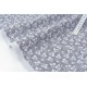 Tissu américain fleuri couleur gris ton sur ton x 50cm 