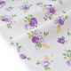 Tissu japonais coton raide fleuri vintage sur fond écru x 50cm 
