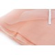 Tissu organza de soie couleur rose pêche x 50cm 