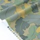 Tissu popeline coton fluide imprimé camouflage feuilles x 50cm 