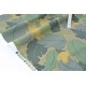 Tissu popeline coton fluide imprimé camouflage feuilles x 50cm 