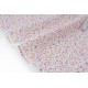 Tissu japonais SEVENBERRY batiste coton fleuri sur fond écru x50cm 