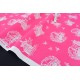 Tissu américain jardin japonais sur fond rose x 50cm 