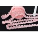 Bord en dentelle guipure coton doux couleur rose 1.6cm x 1mètre 