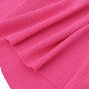Tissu crépon coton extra doux rose framboisiéx 50cm 