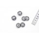 Lot de 4 boutons pression 1.8cm à coudre couleur gris 