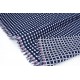 Tissu coton extra doux réversible tissé teint pois géométrique x 50cm 