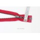 Grosse Fermeture glissière zip Eclair séparable YKK métal longueur 57cm rouge x 1 pièce
