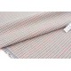Tissu coton prince de galles motif tissé fond écru x 50cm