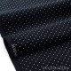Tissu japonais SEVENBERRY velours milleraies doux pois beige fond noir x 50cm 