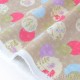Tissu japonais coton dobby traditionnel fleuri étoiles asanoha fond beige x50cm