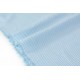 Tissu lin viscose soyeux fluide tissé teint rayures bleu écru x 50cm 
