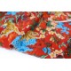 Tissu Japonais traditionnel polycoton fleuri tigre x 50cm 